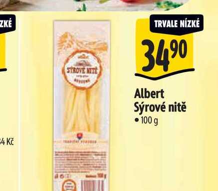   Albert Sýrové nitě 100 g 