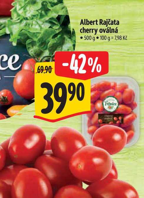   Albert Rajčata cherry oválná 500 g 