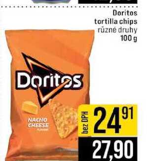 Doritos tortilla chips různé druhy 100 g 
