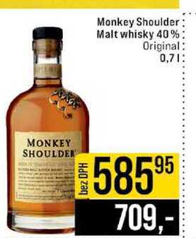 Monkey Shoulder Malt whisky 40% Original 0,7l