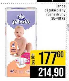 Panda dětské pleny různé druhy 36-48 ks