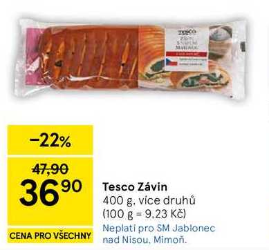 Tesco Závin, 400 g 