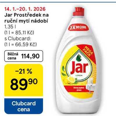 Jar Prostředek na ruční mytí nádobí 1,35 l