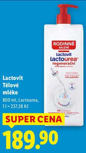 Lactovit Tělové mléko, 800 ml