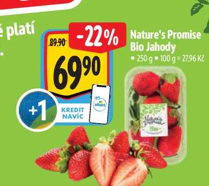 Nature's Promise Bio Jahody 250 g