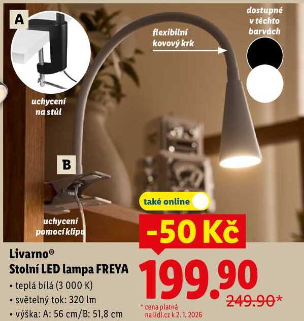 Livarno Stolní LED lampa FREYA