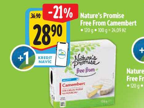 Nature's Promise free from Camembert 120 g
