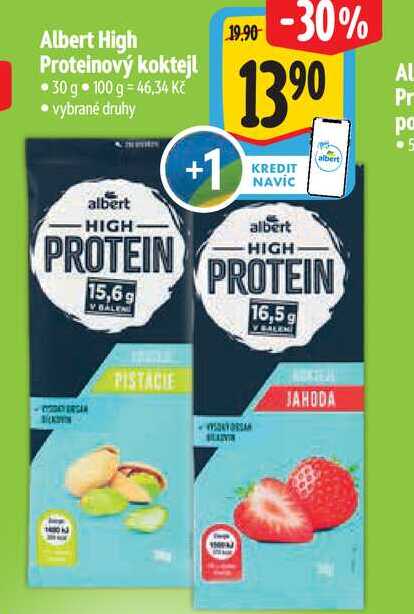 Albert High Proteinový koktejl 30 g  