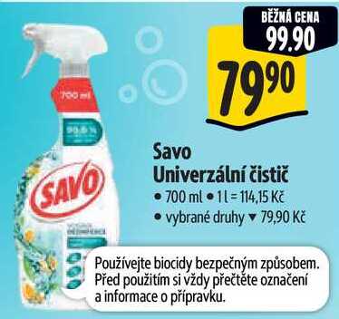 Savo Univerzální čistič, 700 ml