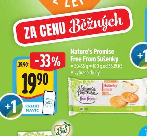  Nature's Promise Free From Sušenky 50-55 g  