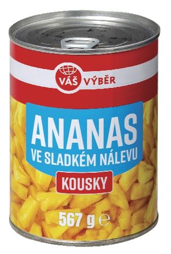 VÁŠ VÝBĚR Ananas, 340 g