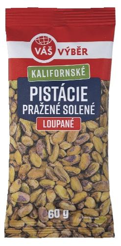 VÁŠ VÝBĚR Pistácie loupané, 60 g