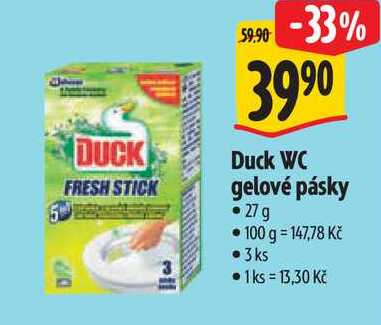 Duck WC gelové pásky, 27 g 