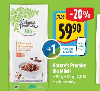  Nature's Promise Bio Müsli 350 g 