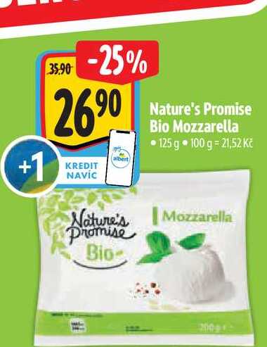  Nature's Promise Bio Mozzarella  125 g 
