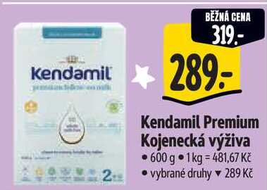 Kendamil Premium Kojenecká výživa, 600 g 