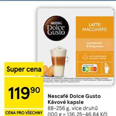 Nescafé Dolce Gusto Kávové kapsle, 88-256 g, více druhů 