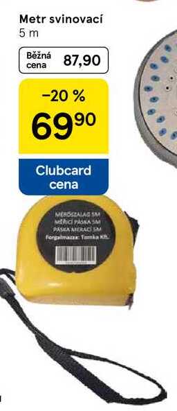 Metr svinovací, 5 m  