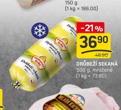 DRŮBEŽÍ SEKANÁ 500 g, mražené