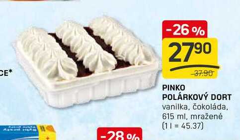 POLÁRKOVÝ DORT vanilka, čokoláda, 615 ml, mražené 