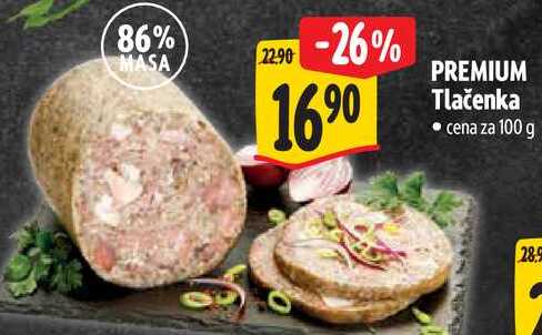 PREMIUM Tlačenka, cena za 100 g 