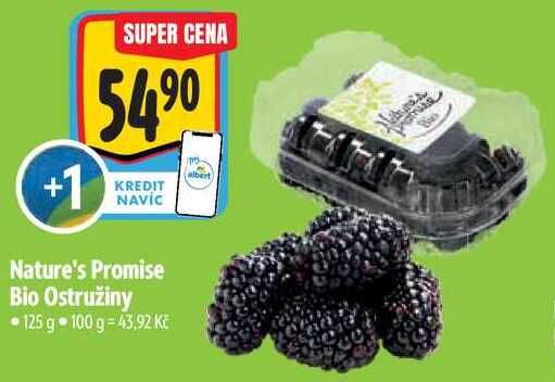 Nature's Promise Bio Ostružiny, 125 g