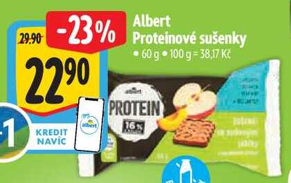 Albert Proteinové sušenky, 60 g