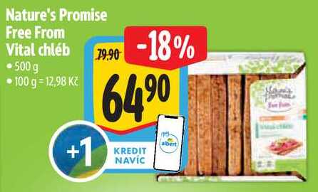 Nature's Promise Free From Vital chléb, 500 g