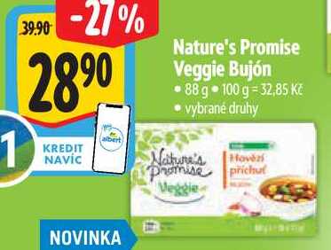 Nature's Promise Veggie Bujón, 88 g
