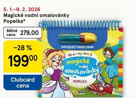 Magické vodní omalovánky Popelka