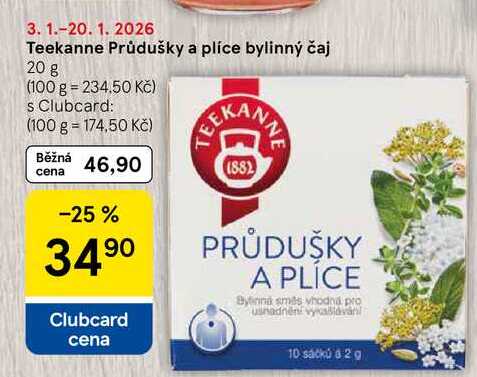 Teekanne Průdušky a plíce bylinný čaj, 20 g 