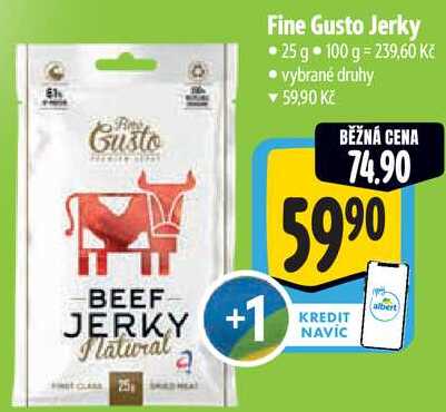 Fine Gusto Jerky, 25 g 