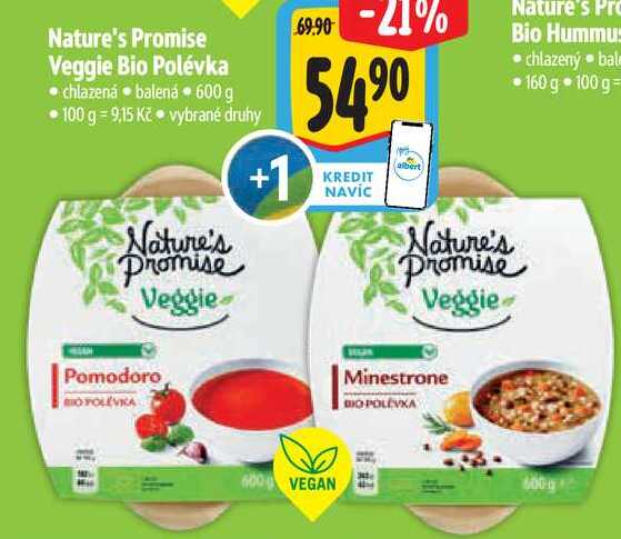 Nature's Promise Veggie Bio Polévka, 600 g 