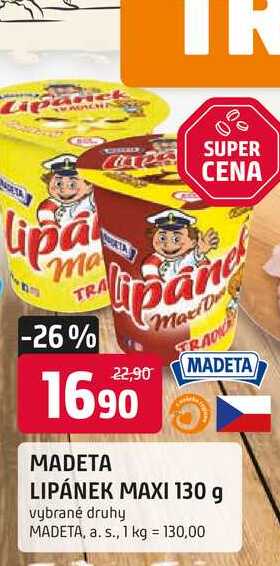 MADETA LIPÁNEK MAXI 130 g 