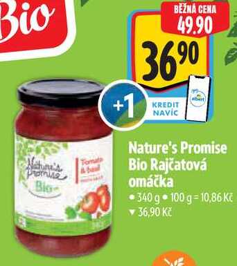Nature's Promise Bio Rajčatová omáčka, 340 g 