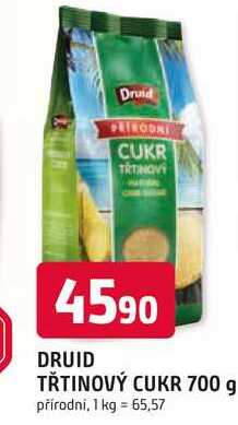 DRUID TŘTINOVÝ CUKR 700 g přírodní
