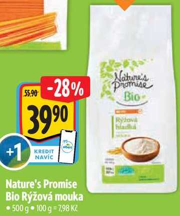 Nature's Promise Bio Rýžová mouka, 500 g 