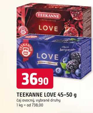 TEEKANNE LOVE 45-50 g čaj ovocný