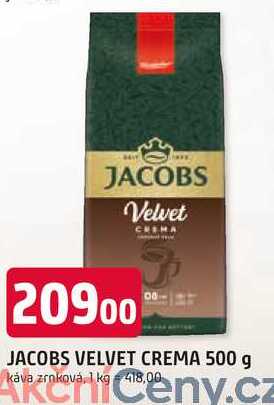 JACOBS VELVET CREMA 500 g káva zrnková