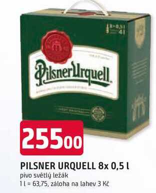 PILSNER URQUELL 8x 0,5 l