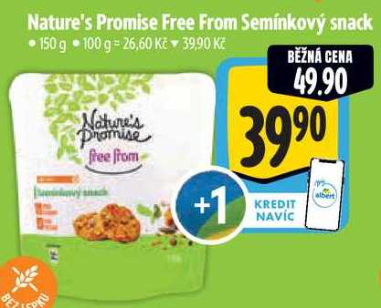 Nature's Promise Free From Semínkový snack, 150 g 
