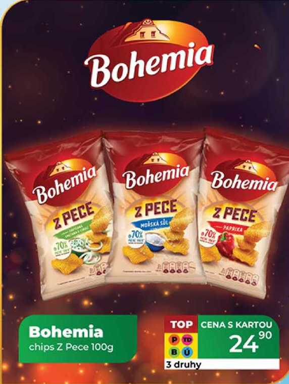 Bohemia chips Z Pece 100g 