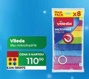 Vileda 8 ks mikrohadrik 