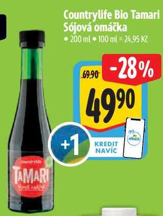 Countrylife Bio Tamari Sójová omáčka, 200 ml 
