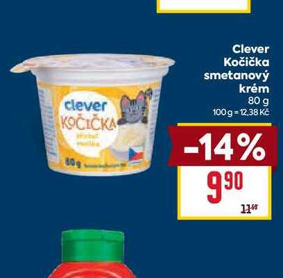 Clever Kočička smetanový krém 80 g 