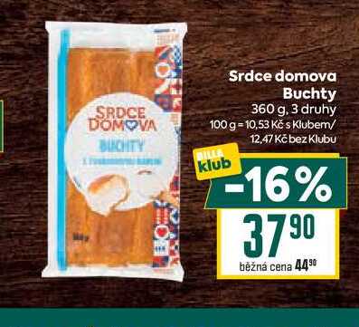 Srdce domova Buchty 360 g