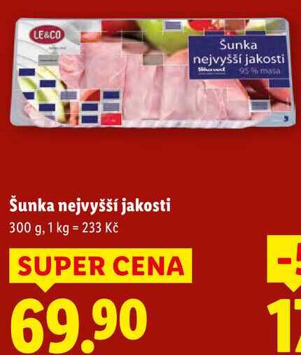 Šunka nejvyšší jakosti, 300 g