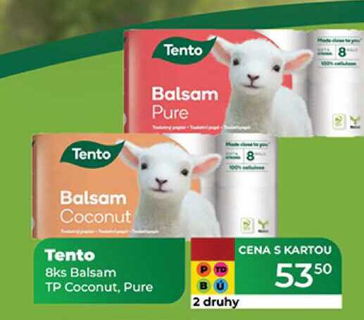 Tento 8ks Balsam TP Coconut, Pure 