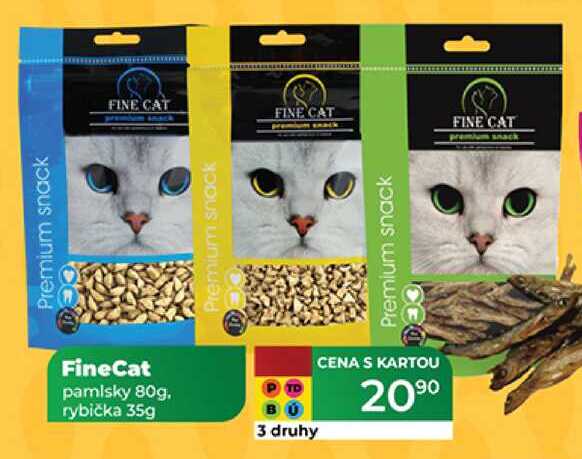 FineCat pamlsky 80g. rybička 35g 