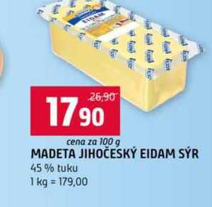 MADETA JIHOČESKÝ EIDAM SÝR 45% tuku 100g